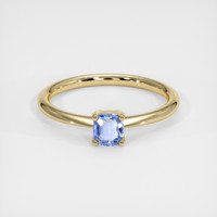 0.49 Ct. Sapphire Ring, 18K Yellow Gold 1