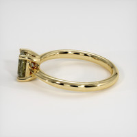 0.64 Ct. Bi Color Sapphire Ring, 18K Yellow Gold 4