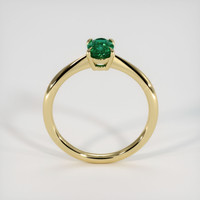 0.76 Ct. Emerald Ring, 18K Yellow Gold 3