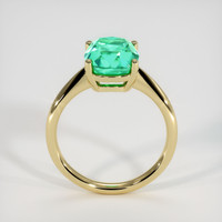 3.26 Ct. Emerald Ring, 18K Yellow Gold 3