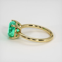 3.26 Ct. Emerald Ring, 18K Yellow Gold 4