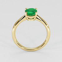 1.02 Ct. Emerald Ring, 18K Yellow Gold 3