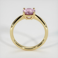 0.86 Ct. Pink Sapphire Ring, 18K Yellow Gold 3