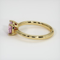 0.86 Ct. Pink Sapphire Ring, 18K Yellow Gold 4