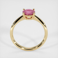 1.28 Ct. Pink Sapphire Ring, 18K Yellow Gold 3