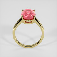 5.15 Ct. Padparadscha Sapphire Ring, 18K Yellow Gold 3