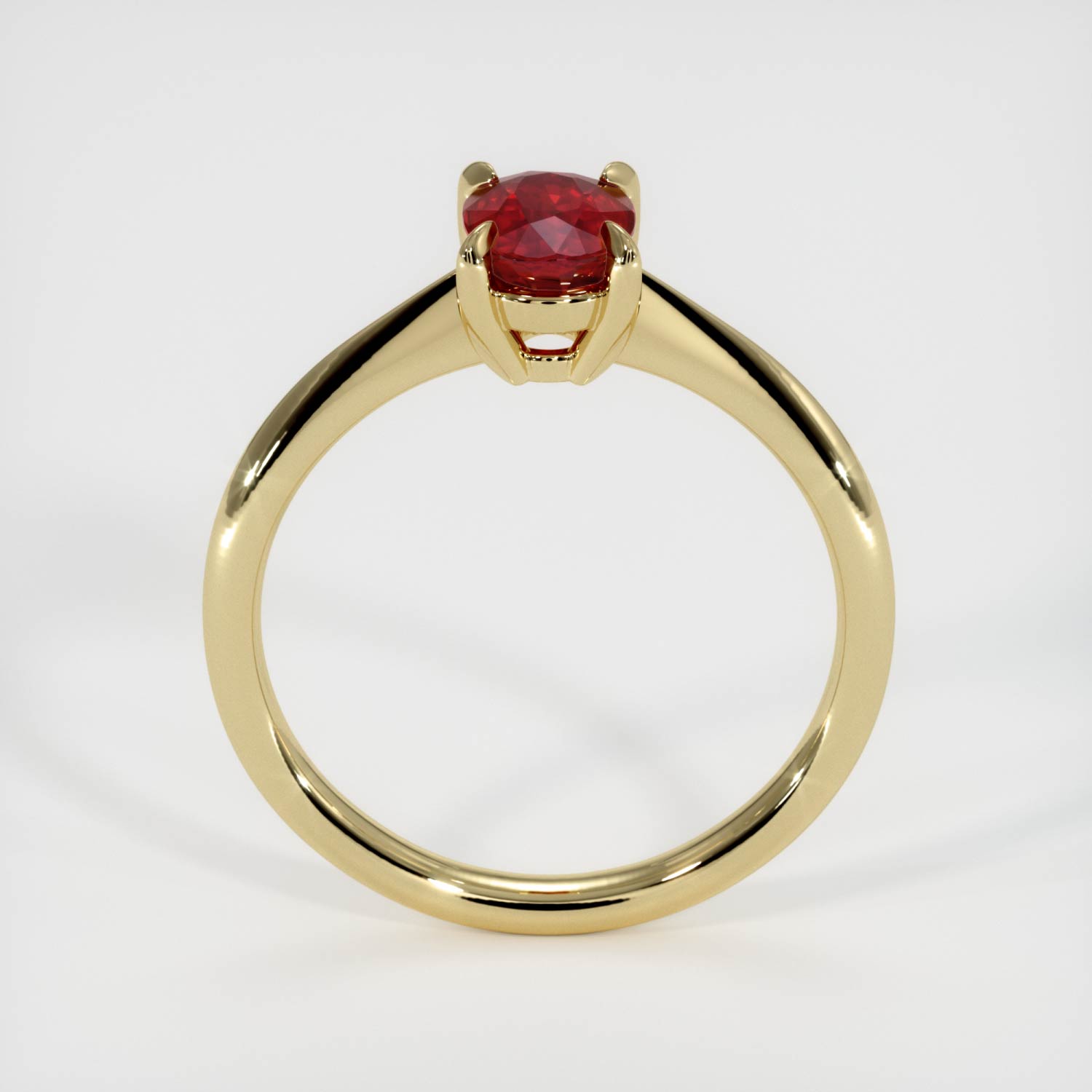 Ruby Ring 1.08 Ct., 18K Yellow Gold