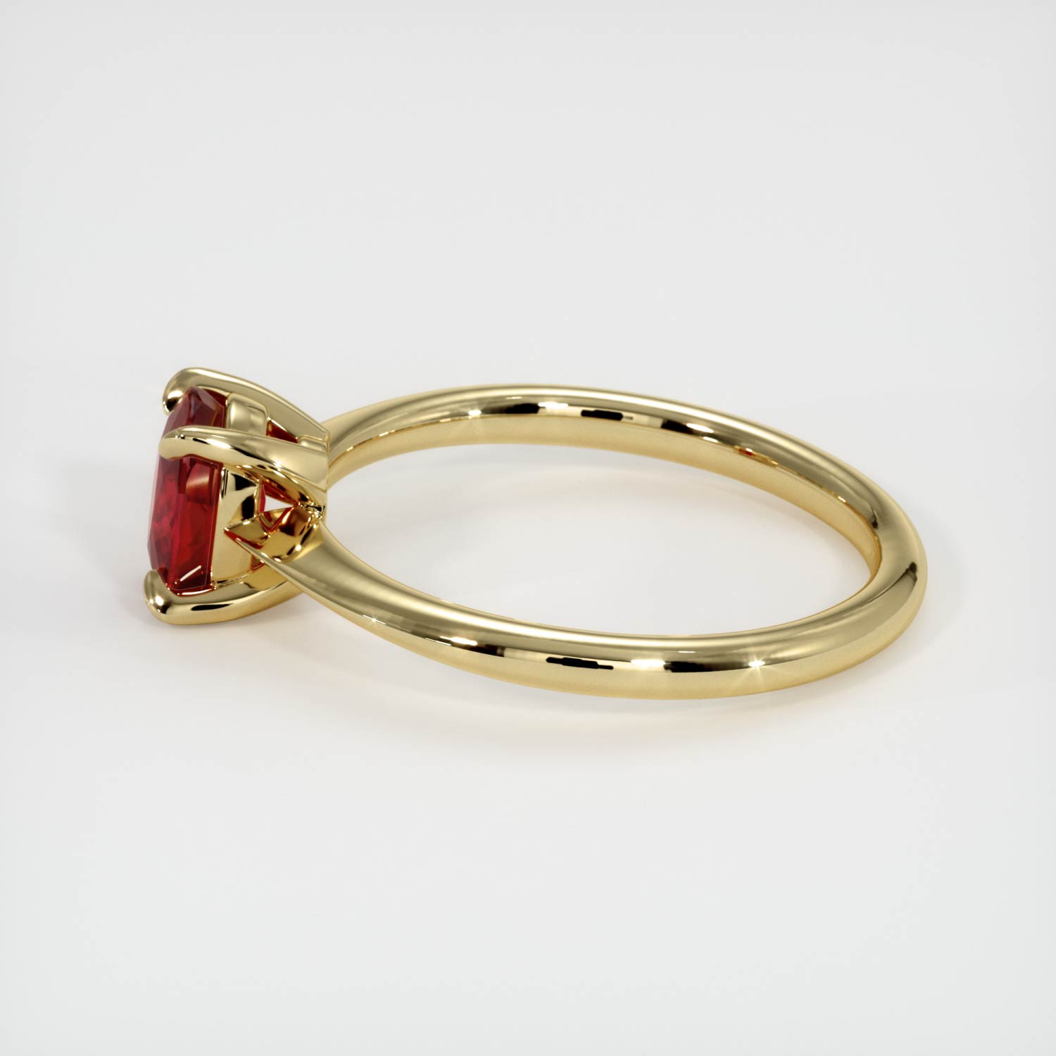 Ruby Ring 1.08 Ct., 18K Yellow Gold