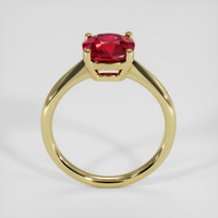 2.10 Ct. Ruby Ring, 18K Yellow Gold 3