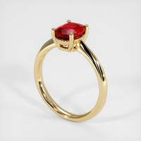 1.48 Ct. Ruby Ring, 18K Yellow Gold 2