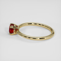 0.99 Ct. Ruby Ring, 18K Yellow Gold 4