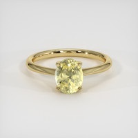 1.70 Ct. Yellow Sapphire Ring, 18K Yellow Gold 1