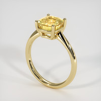 3.17 Ct. Yellow Sapphire Ring, 18K Yellow Gold 2