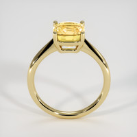 3.17 Ct. Yellow Sapphire Ring, 18K Yellow Gold 3