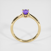 0.74 Ct. Purple Sapphire Ring, 18K Yellow Gold 3