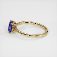 1.26 Ct. Bluish Purple Sapphire Ring, 18K Yellow Gold 4