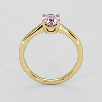 1.15 Ct. Pink Sapphire Ring, 18K Yellow Gold 3