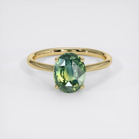 2.61 Ct. Bi Color Sapphire Ring, 18K Yellow Gold 1