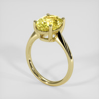 6.18 Ct. Yellow Sapphire Ring, 18K Yellow Gold 2