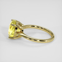 6.18 Ct. Yellow Sapphire Ring, 18K Yellow Gold 4