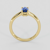 0.73 Ct. Blue Sapphire Ring, 18K Yellow Gold 3