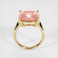 12.48 Ct. Padparadscha Sapphire Ring, 18K Yellow Gold 3