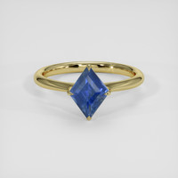 1.33 Ct. Blue Sapphire Ring, 18K Yellow Gold 1