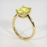 2.83 Ct. Sapphire Ring, 18K Yellow Gold 2
