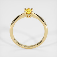 0.51 Ct. Orangish Yellow Sapphire Ring, 18K Yellow Gold 3