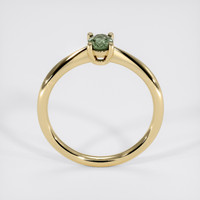 0.62 Ct. Green Sapphire Ring, 18K Yellow Gold 3