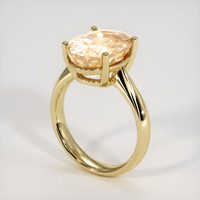 6.16 Ct. Sapphire Ring, 18K Yellow Gold 2