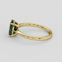 3.34 Ct. Green Sapphire Ring, 18K Yellow Gold 4
