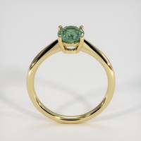 1.40 Ct. Green Sapphire Ring, 18K Yellow Gold 3