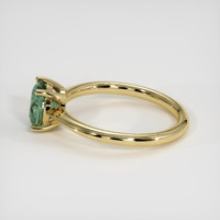 1.40 Ct. Green Sapphire Ring, 18K Yellow Gold 4