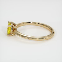 0.70 Ct. Yellow Sapphire Ring, 18K Yellow Gold 4
