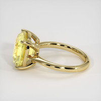7.69 Ct. Yellow Sapphire Ring, 18K Yellow Gold 4
