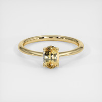 1.06 Ct. Sapphire Ring, 18K Yellow Gold 1