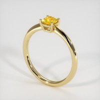 0.73 Ct. Yellow Sapphire Ring, 18K Yellow Gold 2