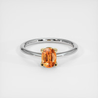 0.93 Ct. Gemstone Ring, 14K Yellow & White 1