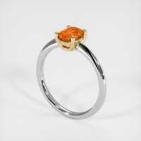 0.93 Ct. Gemstone Ring, 14K Yellow & White 2