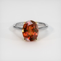 5.16 Ct. Gemstone Ring, 14K Yellow & White 1