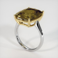 11.16 Ct. Gemstone Ring, 14K Yellow & White 2