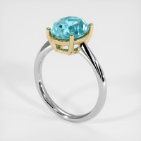 4.81 Ct. Gemstone Ring, 14K Yellow & White 2