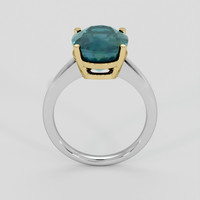 6.96 Ct. Bluish Green Sapphire Ring, 14K Yellow & White 3