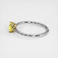 0.78 Ct. Yellow Sapphire Ring, 14K Yellow & White 4