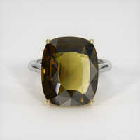 11.16 Ct. Gemstone Ring, 18K Yellow & White 1