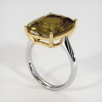 11.16 Ct. Gemstone Ring, 18K Yellow & White 2