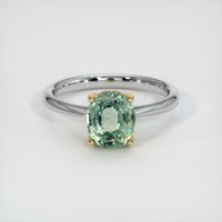 1.82 Ct. Sapphire Ring, 18K Yellow & White 1