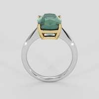 4.50 Ct. Bluish Green Sapphire Ring, 18K Yellow & White 3