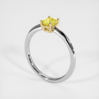 0.78 Ct. Sapphire Ring, 18K Yellow & White 2